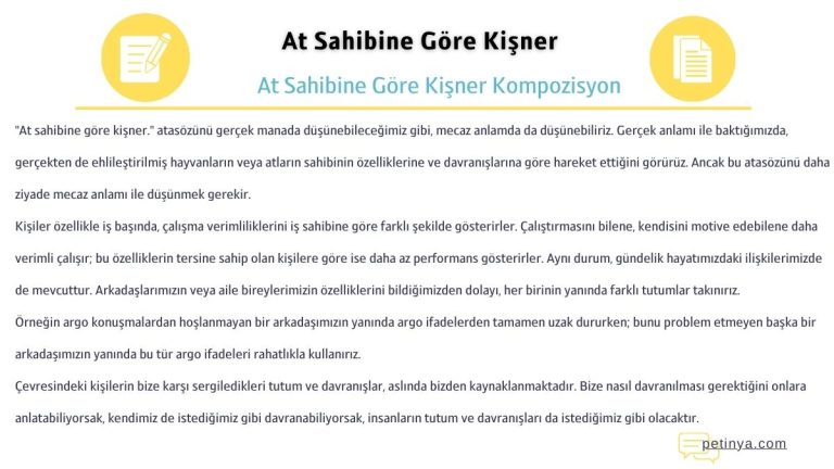 at sahibine gore kisner kompozisyon 1