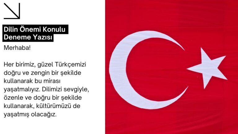 Dilin Önemi Konulu Deneme Yazısı