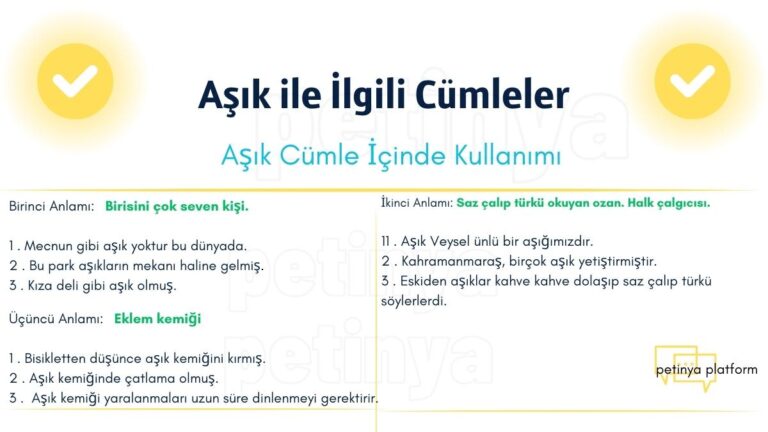 Aşık Kelimesi ile İlgili Cümleler