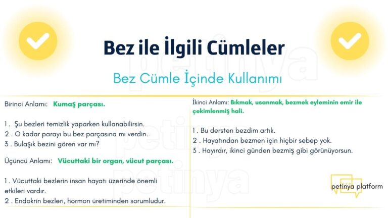 Bez Kelimesi ile İlgili Cümleler