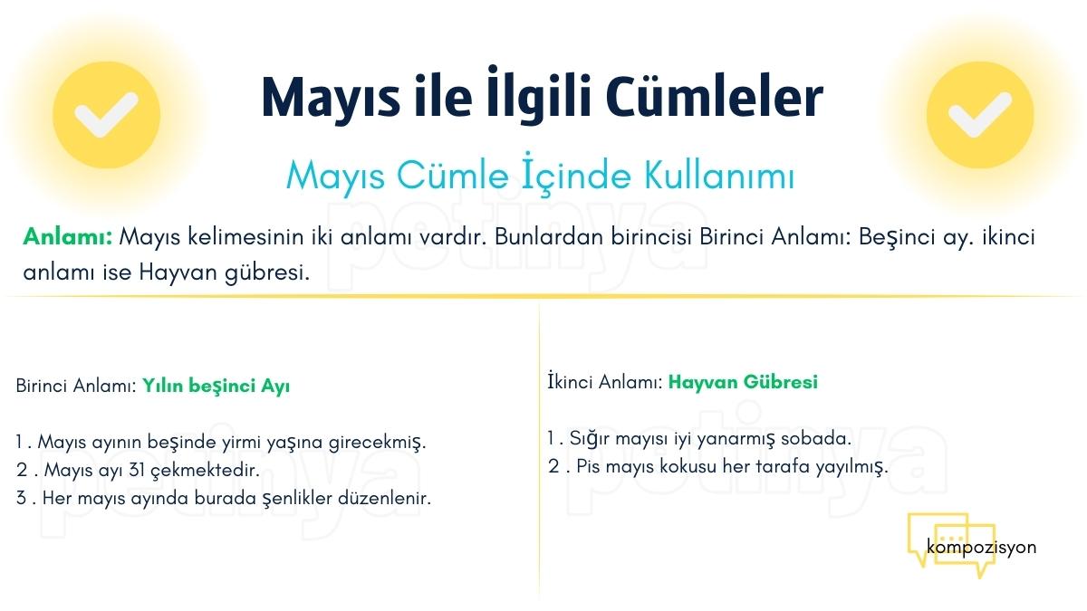 Mayıs ile İlgili Cümleler