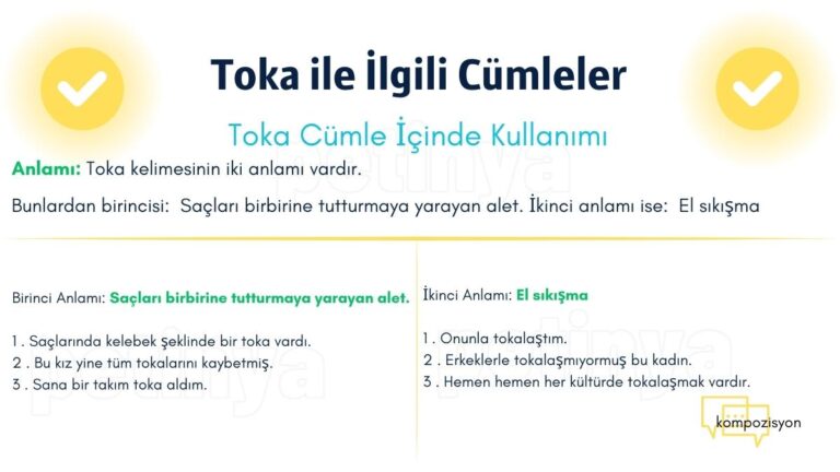 Toka ile İlgili Cümleler