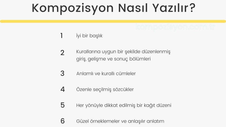 Kompozisyon Nasil Yazilir