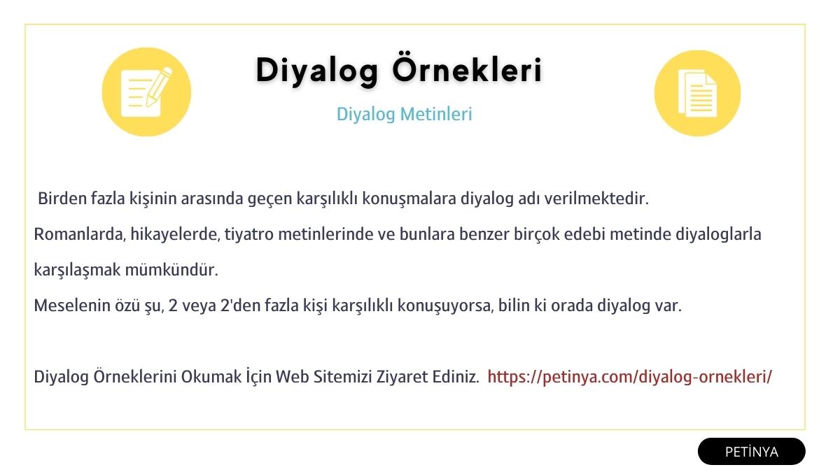 diyalog ornekleri diyalog metinleri