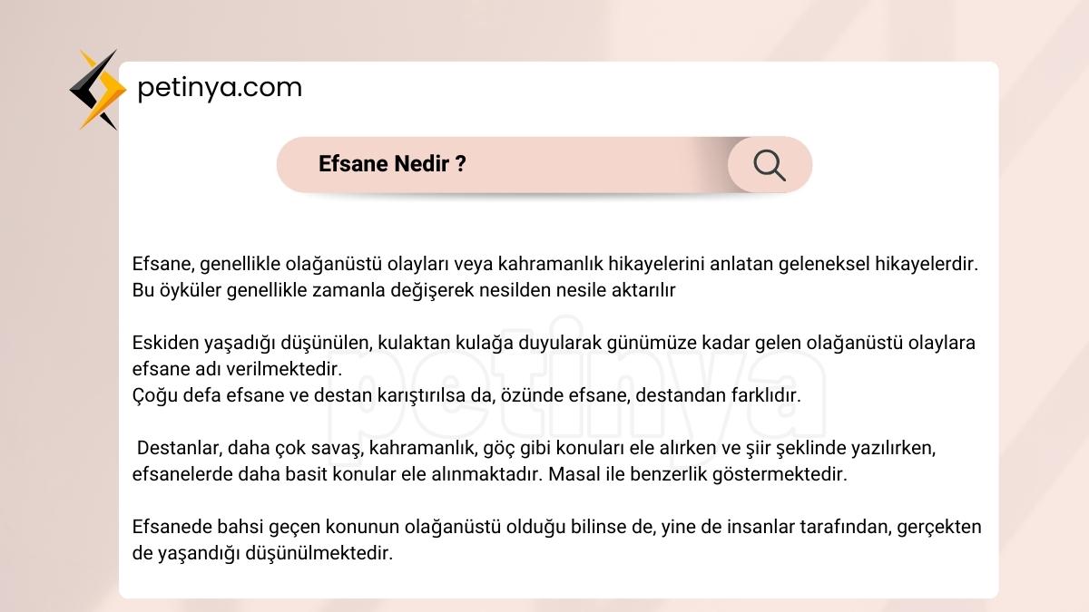 Efsane Nedir?