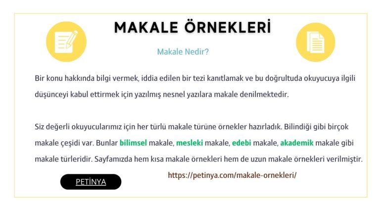 makale nedir