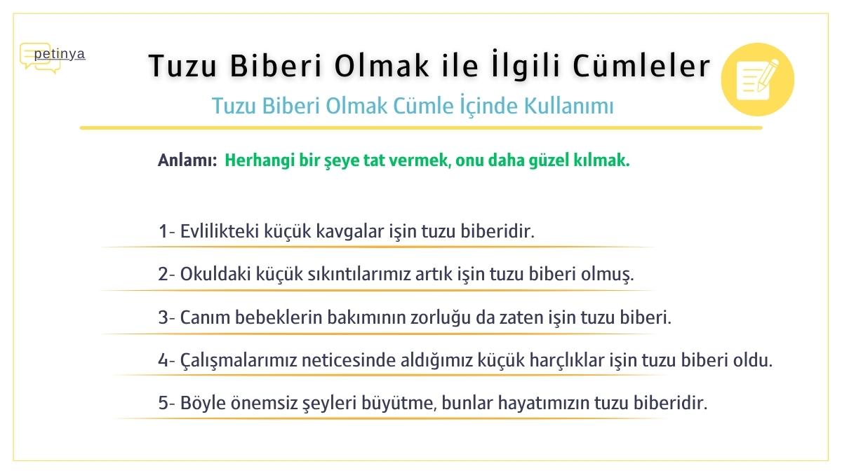 tuzu biberi olmak ile ilgili cumleler